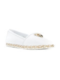 gold-tone embellished espadrilles 