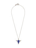 embellished bull head pendant