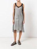 mesh detail dress