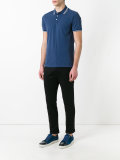striped collar polo shirt 