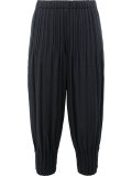 gathered cuffs cropped trousers