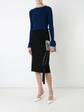 frilled sleeve jumper 