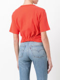 twisted front T-shirt