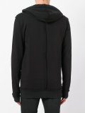 open seam zip hoodie