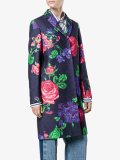 floral single breasted coat