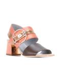 metallic detail sandals