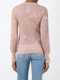 marbled design jumper