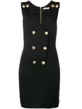 double breasted V-neck dress