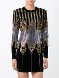studded baroque mini dress