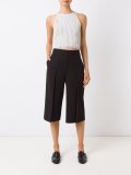 wide leg cropped trousers