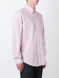 striped button down shirt
