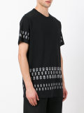 printed hem T-shirt 