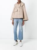 short a-line trench jacket