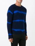 blurry stripes jumper