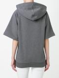 shortsleeved zipped hoodie