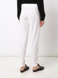 gathered ankle track pants