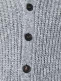 flocked ribbed cardigan
