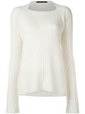 ribbed detail jumper