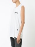 logo print tank top