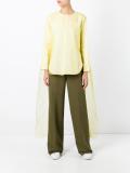 tailored straight trousers