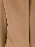 collarless buttoned coat