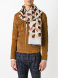 geometric pattern scarf