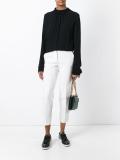 ruffle collar top