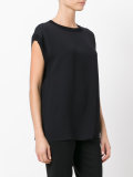 rib trim T-shirt 