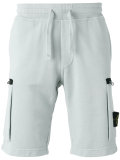logo patch cargo shorts