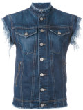sleeveless denim jacket