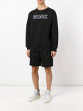 'work' print sweatshirt