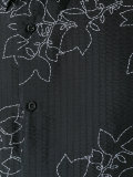 floral-embroidered shirt