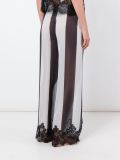 lace application striped trousers