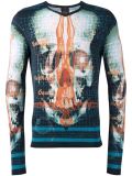 skull print fitted T-shirt 