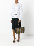 scalloped hem blouse