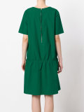 gathered T-shirt dress