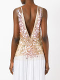 sequined V-neck top