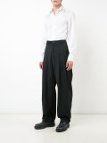 pleated detail trousers