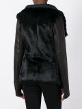 zipped fur jacket 