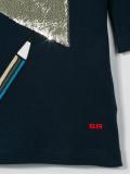 sequin heart and pencil dress