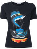 shark print T-shirt