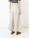 wide-leg cropped trousers