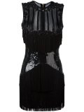 sequined panel mini dress