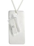 pecil sharpener embossed necklace
