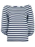 puffed thee-quarter sleeves blouse