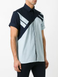 contrast panel shirt