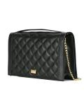 aplique quilted shoulder bag