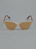 contrast leopard print sunglasses
