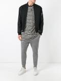 dropped crotch track pants