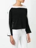 striped panel jumper 